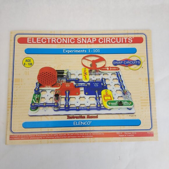 Elenco Snap Circuits Jr. SC-100 Electronics Exploration Kit Complete Clean Box - Picture 8 of 10